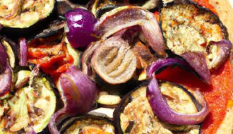 pizza aux légumes d'été à faible indice glycémique