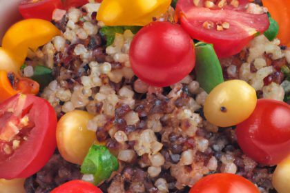 Salade Végétalienne Riche en Protéines : Quinoa, Légumineuses et Légumes Frais