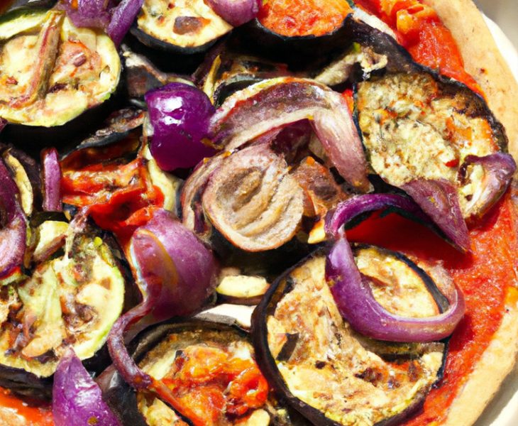 pizza aux légumes d'été à faible indice glycémique