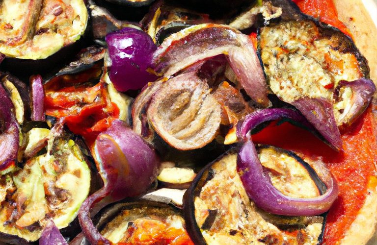 pizza aux légumes d'été à faible indice glycémique